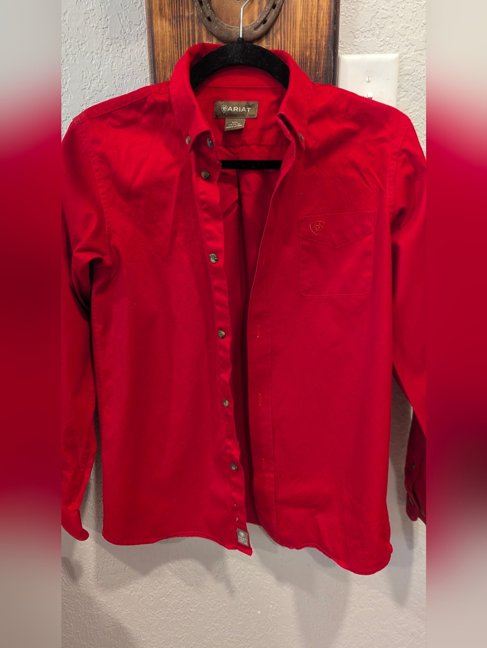 Ariat Bright Red Long-Sleeve Button Shirt
